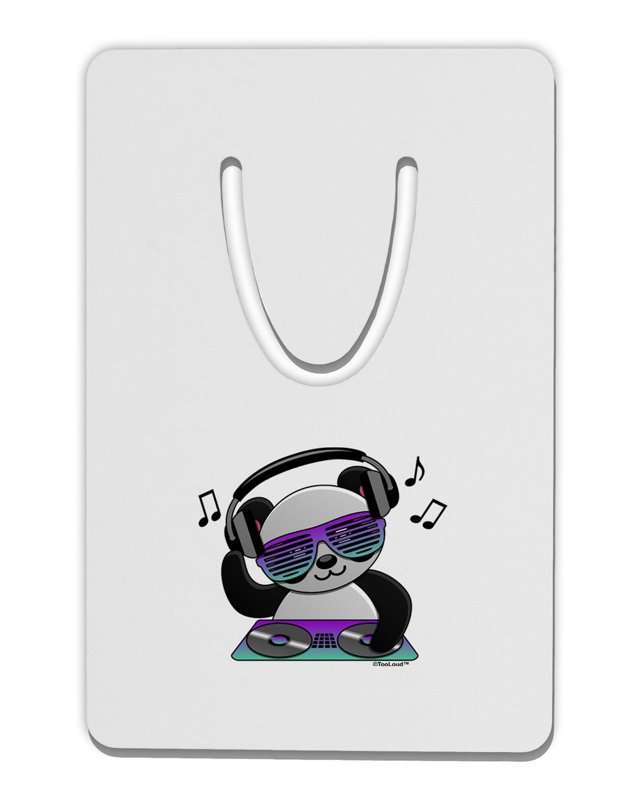 Panda DJ Aluminum Paper Clip Bookmark-Bookmark-TooLoud-White-Davson Sales