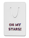 Oh My Stars Patriotic Design Aluminum Paper Clip Bookmark by TooLoud-Bookmark-TooLoud-White-Davson Sales