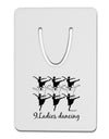 Nine Ladies Dancing Text Aluminum Paper Clip Bookmark-Bookmark-TooLoud-White-Davson Sales