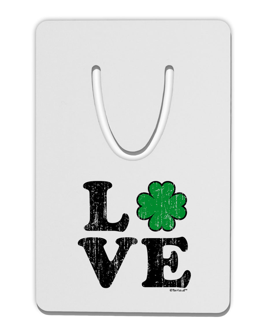 Irish Love - Distressed Aluminum Paper Clip Bookmark by TooLoud-Bookmark-TooLoud-White-Davson Sales