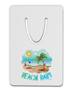 Fun Summer Beach Scene - Beach Baby Aluminum Paper Clip Bookmark by TooLoud-Bookmark-TooLoud-White-Davson Sales