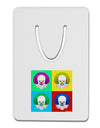 Clown Face Pop Art 2 Aluminum Paper Clip Bookmark-Bookmark-TooLoud-White-Davson Sales