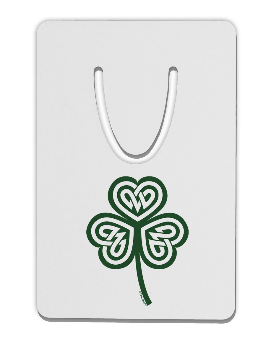 Celtic Knot Irish Shamrock Aluminum Paper Clip Bookmark-Bookmark-TooLoud-White-Davson Sales