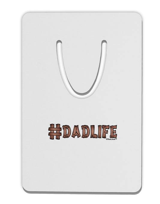 Hashtag Dadlife Aluminum Paper Clip Bookmark by TooLoud-Bookmark-TooLoud-White-Davson Sales