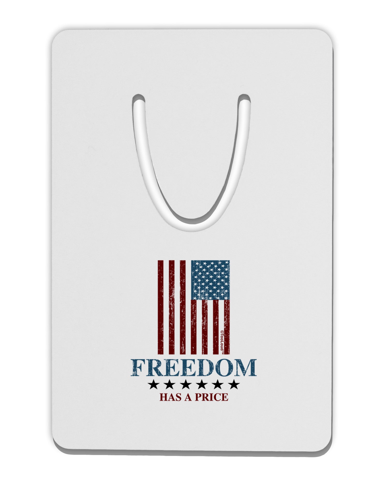 Freedom Flag Color Aluminum Paper Clip Bookmark-Bookmark-TooLoud-White-Davson Sales