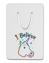 I Believe in Unicorns Aluminum Paper Clip Bookmark-Bookmark-TooLoud-White-Davson Sales