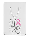 Hope - Breast Cancer Awareness Ribbon Aluminum Paper Clip Bookmark-Bookmark-TooLoud-White-Davson Sales