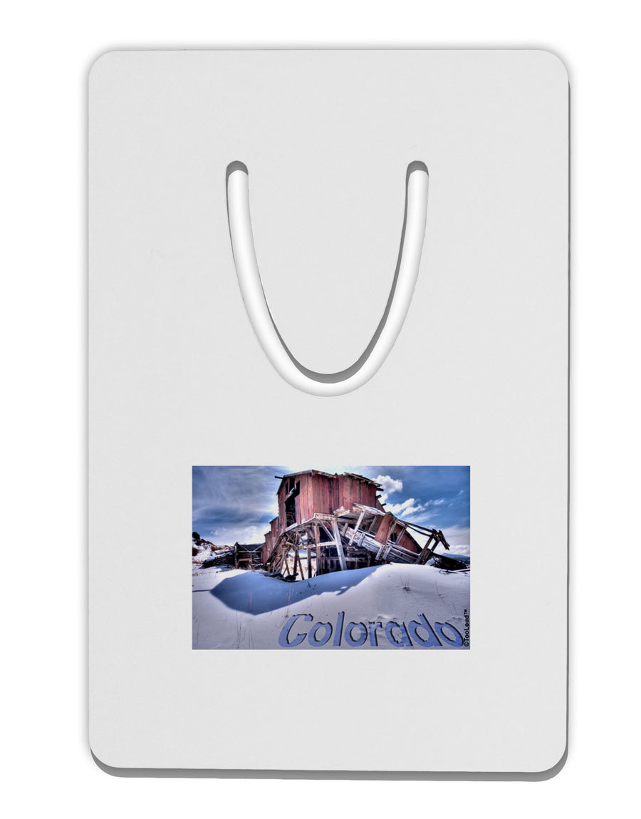 Victor Mines Colorado Text Aluminum Paper Clip Bookmark-Bookmark-TooLoud-White-Davson Sales