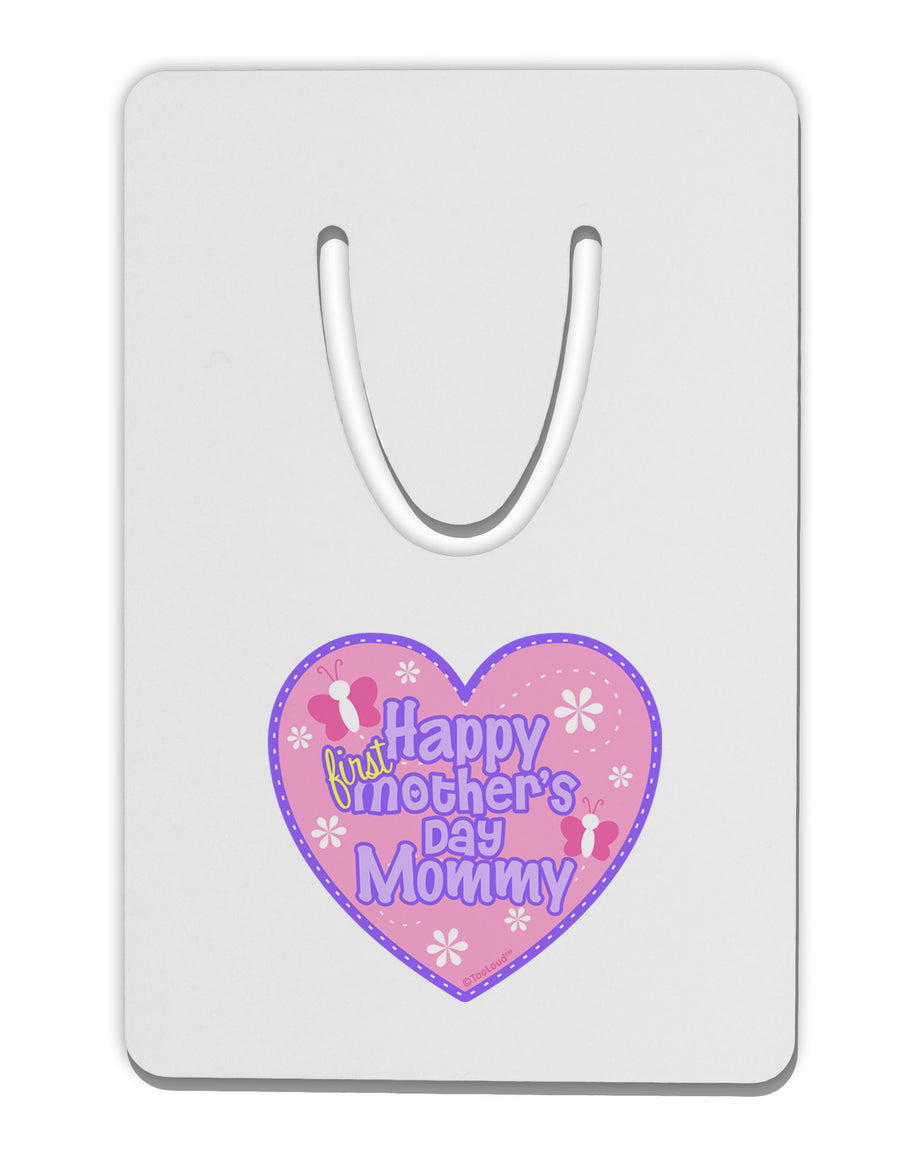 Happy First Mother's Day Mommy - Pink Aluminum Paper Clip Bookmark by TooLoud-Bookmark-TooLoud-White-Davson Sales