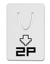 Player Two Selection Icon Aluminum Paper Clip Bookmark-Bookmark-TooLoud-White-Davson Sales