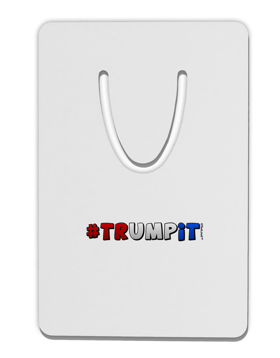 Hashtag Trumpit Aluminum Paper Clip Bookmark-Bookmark-TooLoud-White-Davson Sales