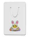 Chick In Bunny Costume Aluminum Paper Clip Bookmark-Bookmark-TooLoud-White-Davson Sales