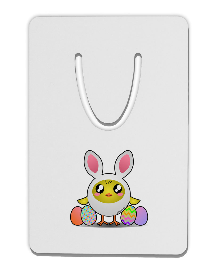 Chick In Bunny Costume Aluminum Paper Clip Bookmark-Bookmark-TooLoud-White-Davson Sales