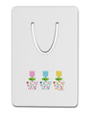 Three Easter Tulips Aluminum Paper Clip Bookmark by TooLoud-Bookmark-TooLoud-White-Davson Sales