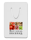 Buy Local Produce Text Aluminum Paper Clip Bookmark-Bookmark-TooLoud-White-Davson Sales