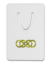 Double Infinity Gold Aluminum Paper Clip Bookmark-Bookmark-TooLoud-White-Davson Sales