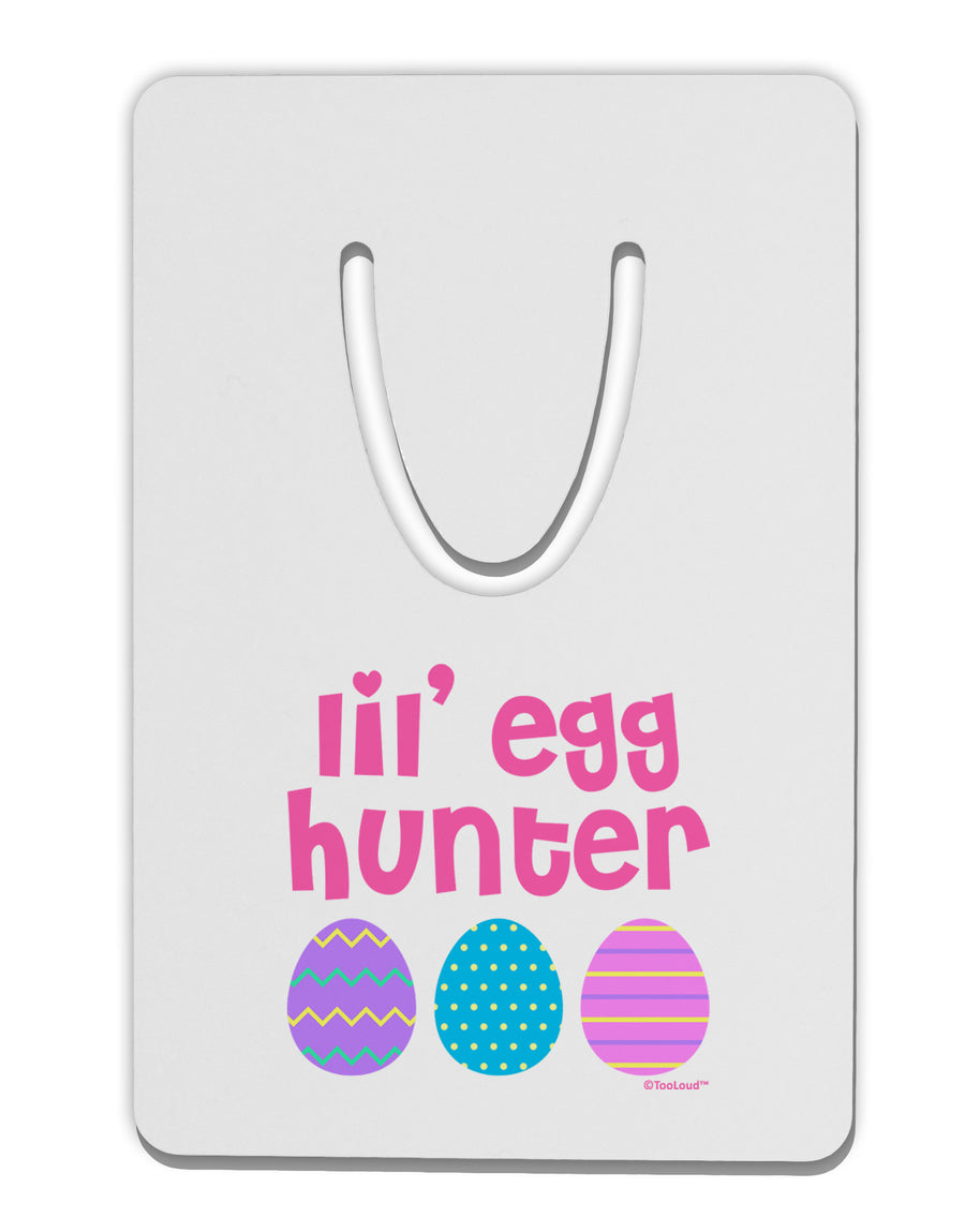 Lil' Egg Hunter - Easter - Pink Aluminum Paper Clip Bookmark by TooLoud-Bookmark-TooLoud-White-Davson Sales