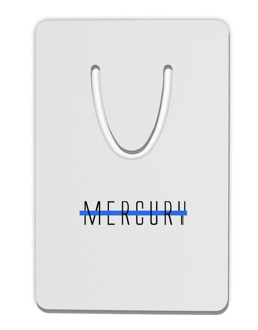 Planet Mercury Text Only Aluminum Paper Clip Bookmark by TooLoud-Bookmark-TooLoud-White-Davson Sales