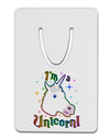 I'm a Unicorn Aluminum Paper Clip Bookmark-Bookmark-TooLoud-White-Davson Sales