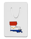 New Orleans Louisiana Flag Aluminum Paper Clip Bookmark-Bookmark-TooLoud-White-Davson Sales