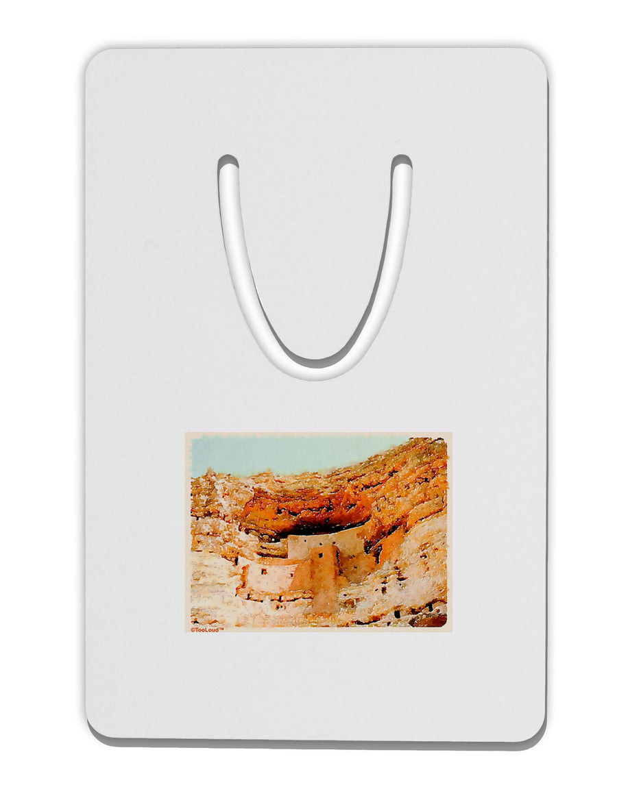 Montezuma Castle Watercolor Aluminum Paper Clip Bookmark-Bookmark-TooLoud-White-Davson Sales