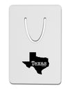 Texas - United States Shape Aluminum Paper Clip Bookmark by TooLoud-Bookmark-TooLoud-White-Davson Sales