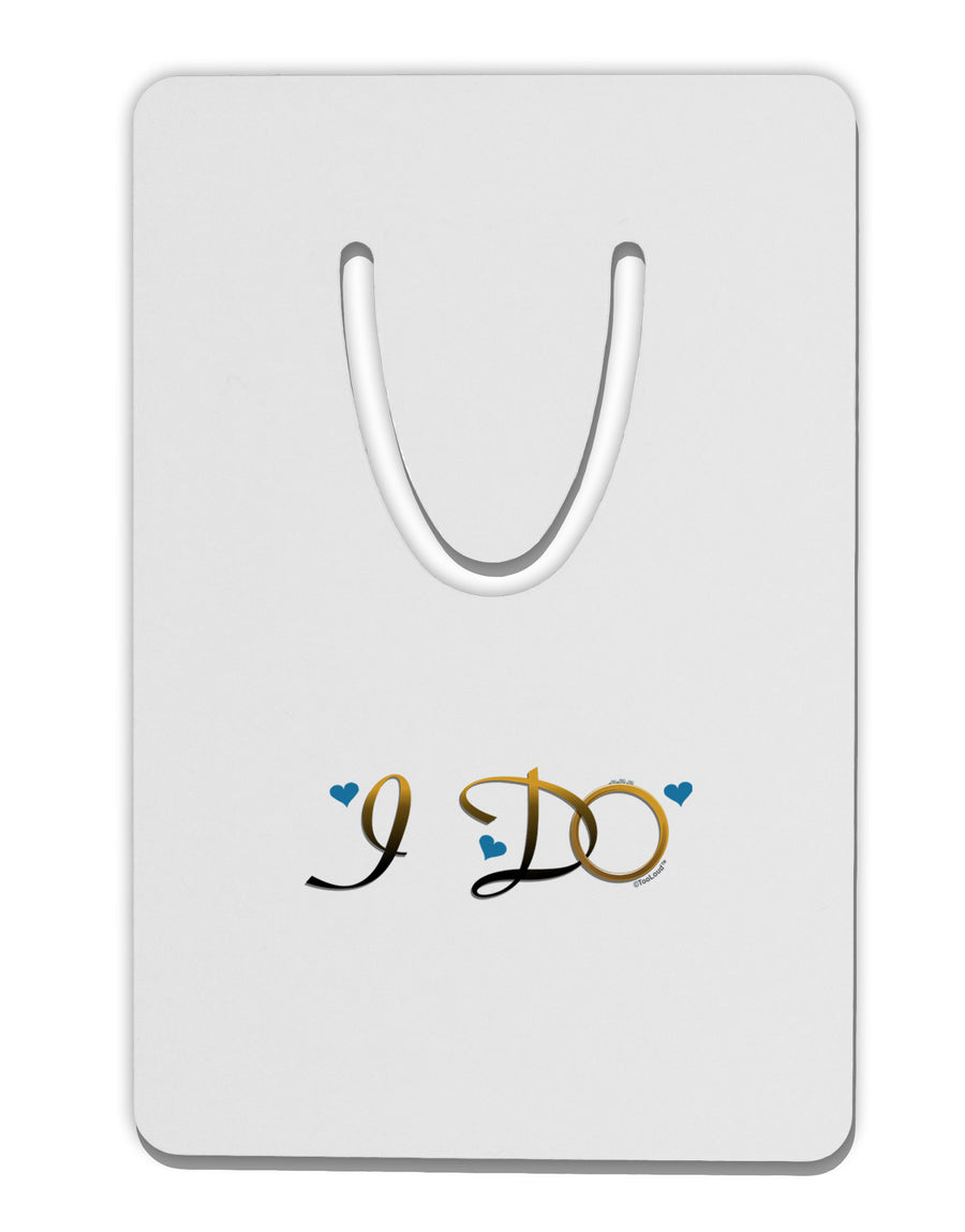 I Do - Groom Aluminum Paper Clip Bookmark-Bookmark-TooLoud-White-Davson Sales