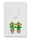 Fiesta Cactus Couple Aluminum Paper Clip Bookmark by TooLoud-Bookmark-TooLoud-White-Davson Sales