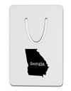 Georgia - United States Shape Aluminum Paper Clip Bookmark-Bookmark-TooLoud-White-Davson Sales