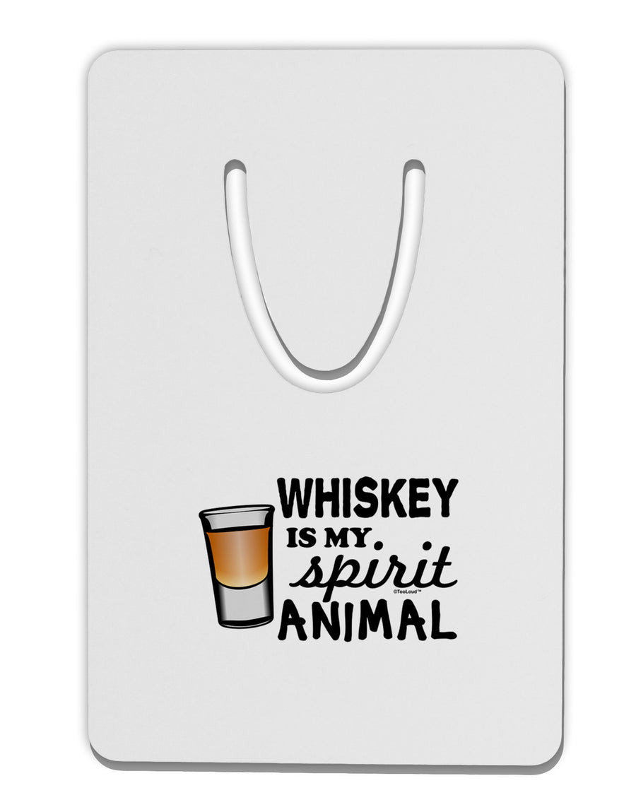 TooLoud Whiskey Is My Spirit Animal Aluminum Paper Clip Bookmark-Bookmark-TooLoud-White-Davson Sales