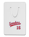 Sanders Jersey 16 Aluminum Paper Clip Bookmark-Bookmark-TooLoud-White-Davson Sales