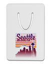 Seattle Washington Sunset Aluminum Paper Clip Bookmark-Bookmark-TooLoud-White-Davson Sales