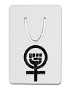 Distressed Feminism Symbol Aluminum Paper Clip Bookmark-Bookmark-TooLoud-White-Davson Sales