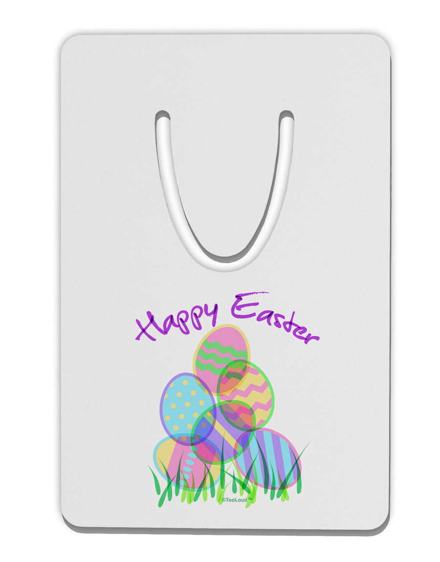 Happy Easter Gel Look Print Aluminum Paper Clip Bookmark-Bookmark-TooLoud-White-Davson Sales