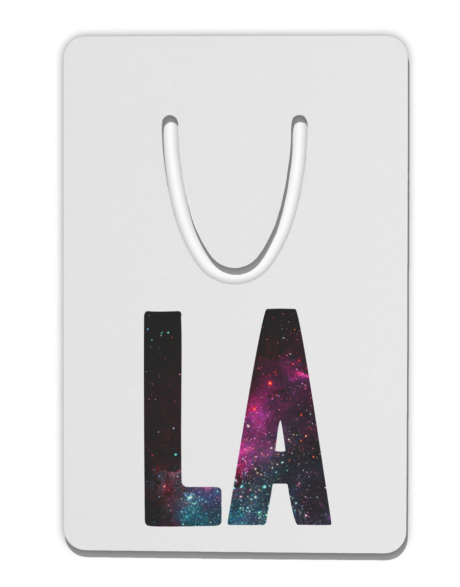 LA Outer Space Desgin Aluminum Paper Clip Bookmark-Bookmark-TooLoud-White-Davson Sales