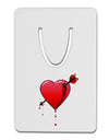 Shot Through the Heart Bleeding Aluminum Paper Clip Bookmark by TooLoud-Bookmark-TooLoud-White-Davson Sales