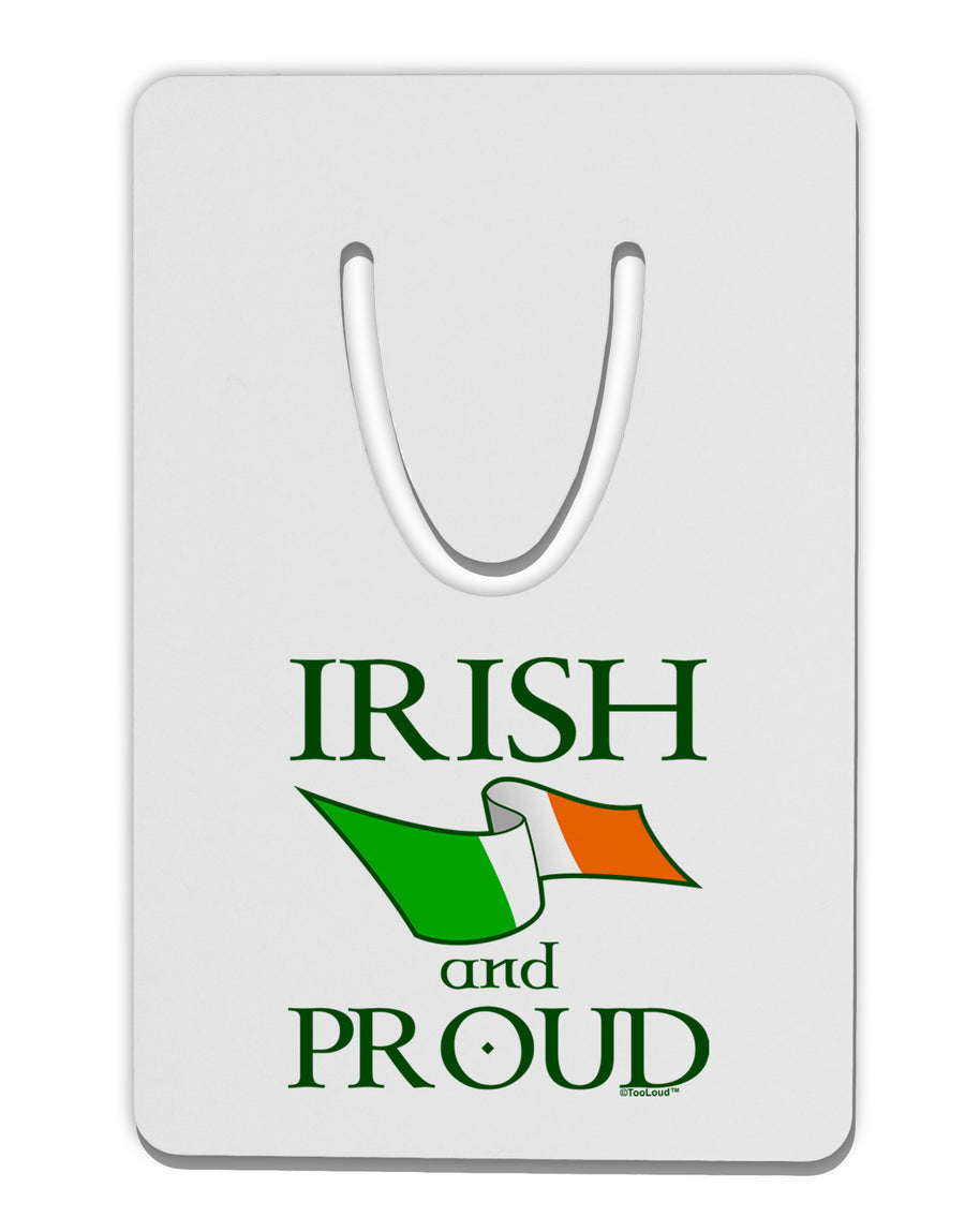 Irish and Proud Aluminum Paper Clip Bookmark-Bookmark-TooLoud-White-Davson Sales