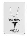 Personalized Cabin 11 Hermes Aluminum Paper Clip Bookmark by TooLoud-Bookmark-TooLoud-White-Davson Sales