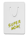 Super Mom - Lightening Bolt Design Aluminum Paper Clip Bookmark by TooLoud-Bookmark-TooLoud-White-Davson Sales