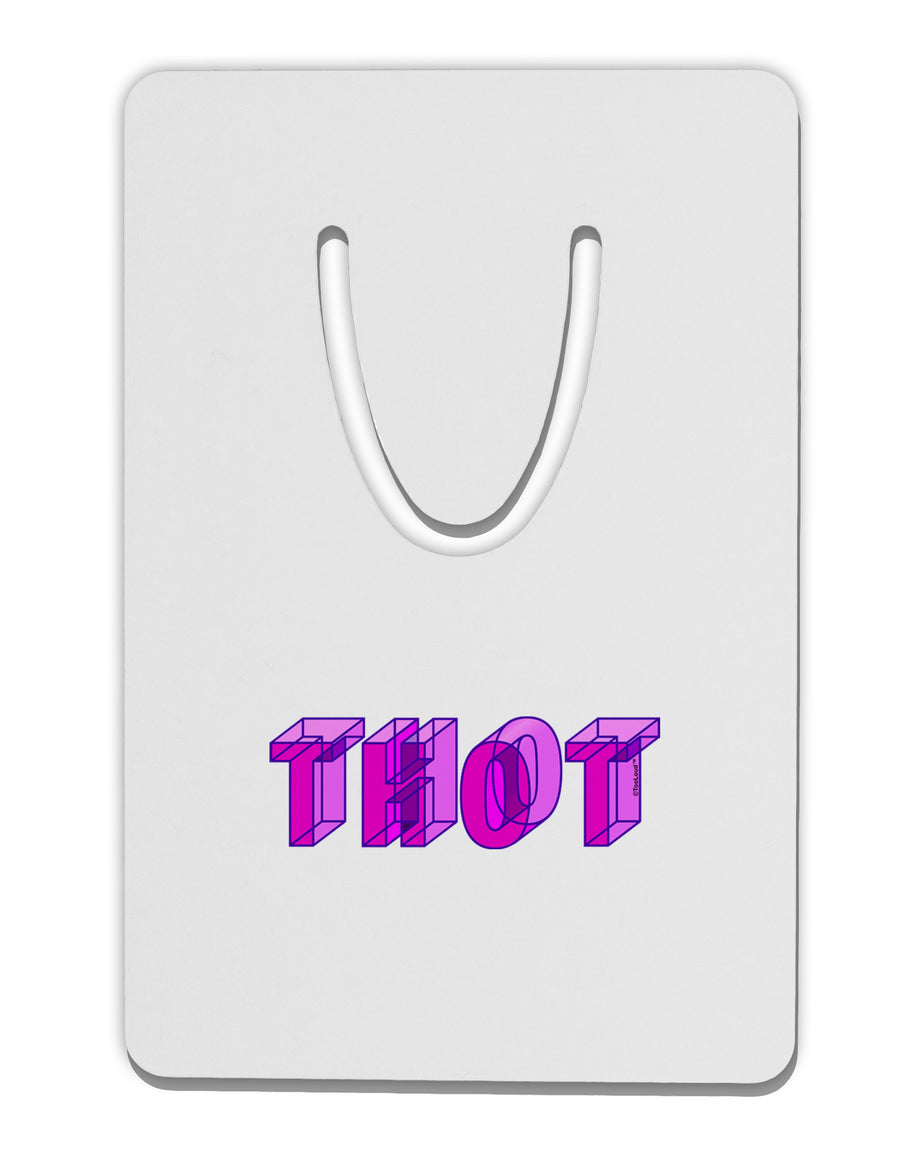 THOT Artistic Text Aluminum Paper Clip Bookmark-Bookmark-TooLoud-White-Davson Sales