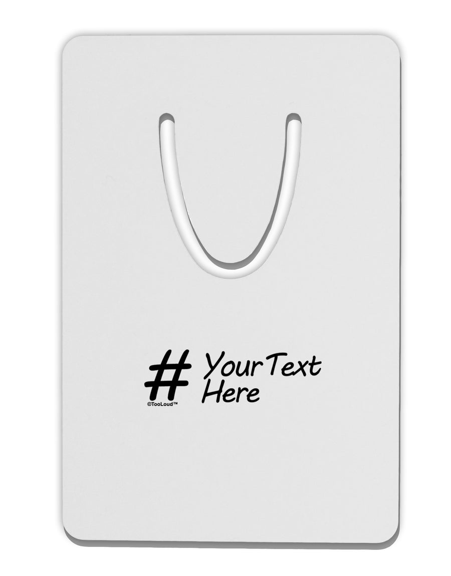 Personalized Hashtag Aluminum Paper Clip Bookmark by TooLoud-Bookmark-TooLoud-White-Davson Sales