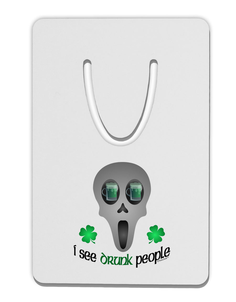 I See Drunk People Aluminum Paper Clip Bookmark-Bookmark-TooLoud-White-Davson Sales