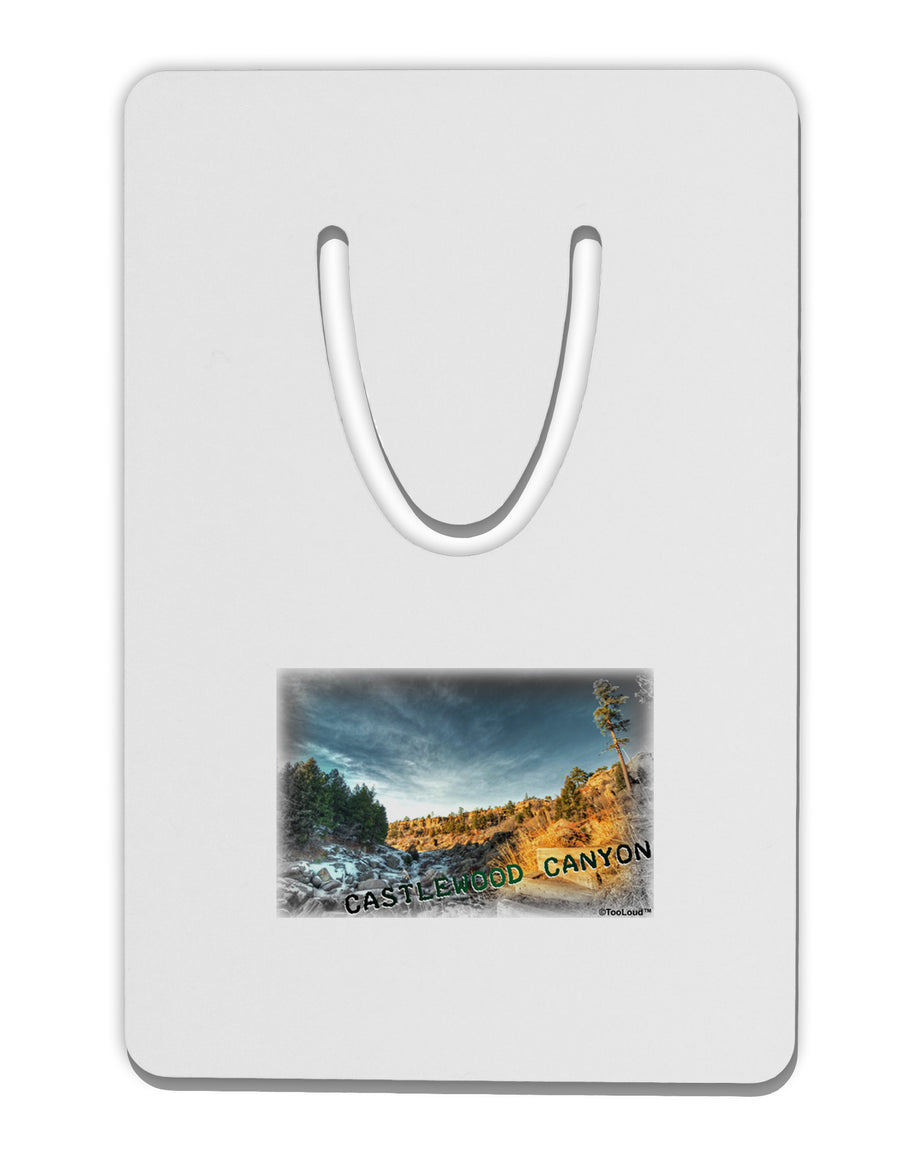 Castlewood Canyon Old Photo Aluminum Paper Clip Bookmark-Bookmark-TooLoud-White-Davson Sales