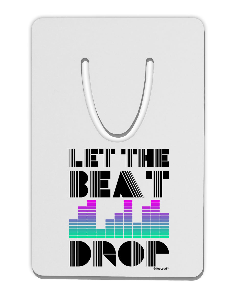 Let the Beat Drop Design Aluminum Paper Clip Bookmark by TooLoud-Bookmark-TooLoud-White-Davson Sales