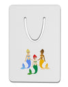 Three Mermaids Aluminum Paper Clip Bookmark-Bookmark-TooLoud-White-Davson Sales