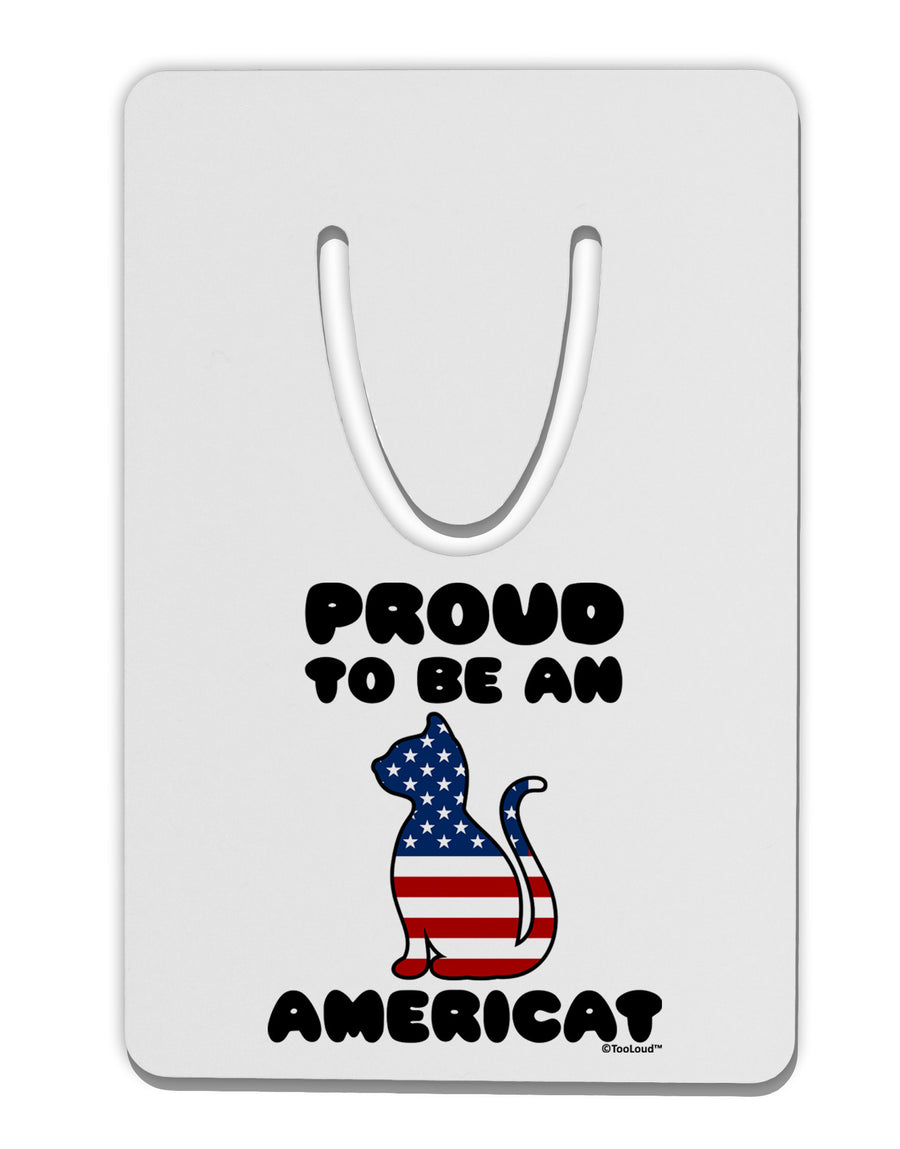 Proud to Be an Americat Aluminum Paper Clip Bookmark by TooLoud-Bookmark-TooLoud-White-Davson Sales