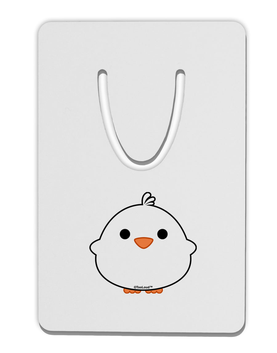 Cute Little Chick - White Aluminum Paper Clip Bookmark by TooLoud-Bookmark-TooLoud-White-Davson Sales