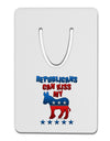 Republicans Can Kiss My - Democrat Aluminum Paper Clip Bookmark-Bookmark-TooLoud-White-Davson Sales