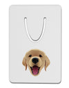 Cute Golden Retriever Puppy Face Aluminum Paper Clip Bookmark-Bookmark-TooLoud-White-Davson Sales