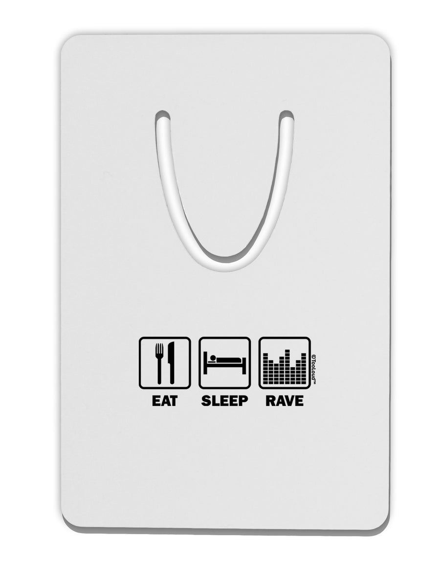 Eat Sleep Rave Aluminum Paper Clip Bookmark by TooLoud-Bookmark-TooLoud-White-Davson Sales